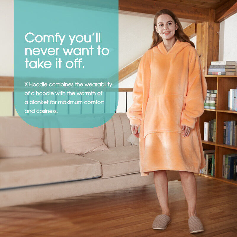 Oversize Plush Warm Blanket Ultra Comfy Giant Sweatshirt Huggle Fleece AU