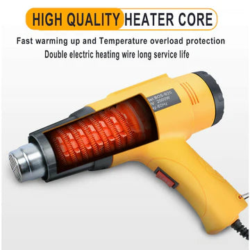 220V 2000W HEAT GUN ELECTRIC HEATING HOT AIR GUN TEMPERATURE 60~650℃ POWER TOOL