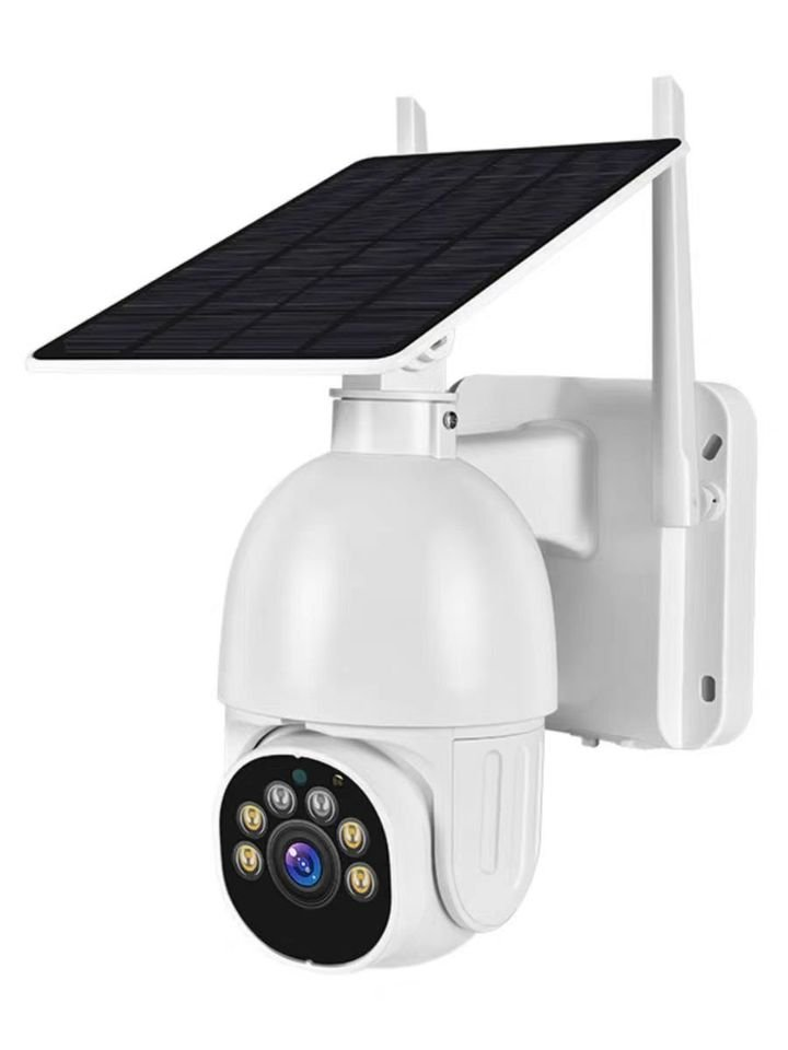 2K Solar Security Cameras Wireless Outdoor with 14 Spotlights IP65 Waterproof Night Vision
