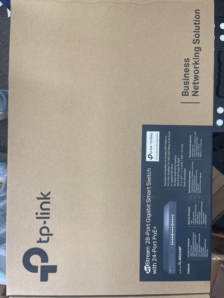 TP-Link TL-SG2428P - JetStream 28-Port Smart Switch with 24-Port PoE