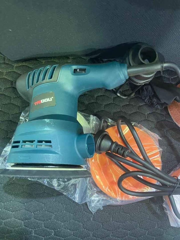 NEW 300W125mm Disc Sanding Machine 6 Gears Speed Control Orbital Sande Polishing Grinding Tool