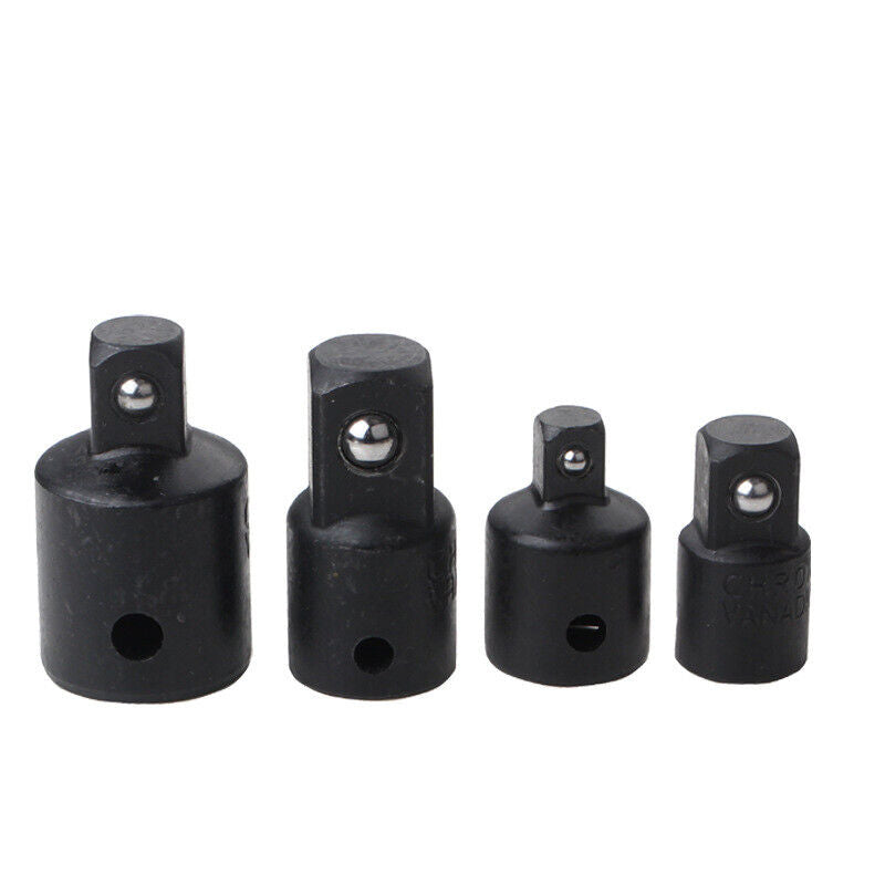 Drill Socket Adapter Set Impact Nut Driver Hex Extension Bit 1/4" 3/8" 1/2" 12Pc