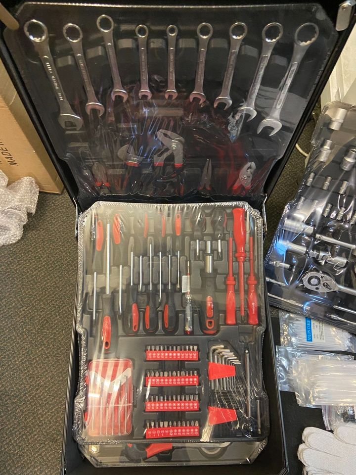 1180pieces Tool Box Trolley Tool Set Portable Tool Kit DIY Hand Tool Set