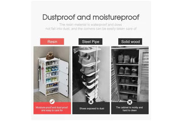Cube DIY Shoe Cabinet Rack Storage Portable Stackable Organiser Stand Box