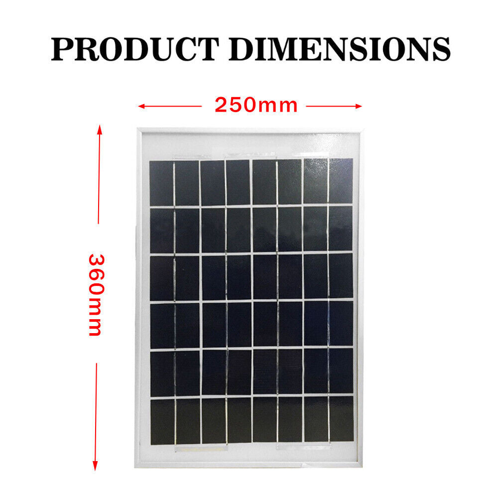 10W 12V Solar Panel Kit Caravan Camping Power Charging Battery AU POST