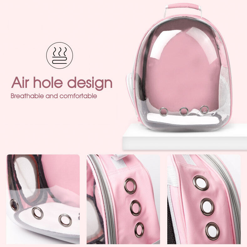 New Cat Dog Breathable Pet Carrier Bag Outdoor Travel Transparent Space Backpack