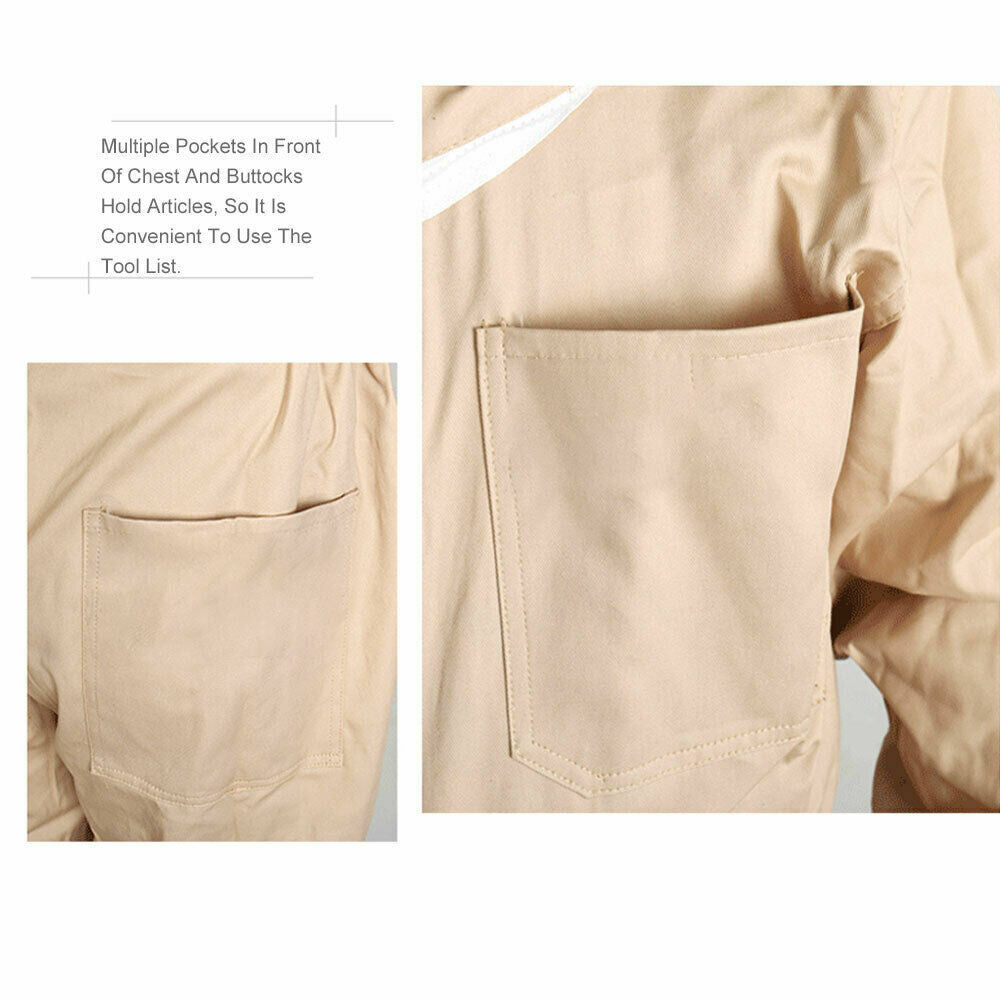 Beekeeping Suit Bee Suit Heavy Duty with Leather Ventilated Keeping Gloves