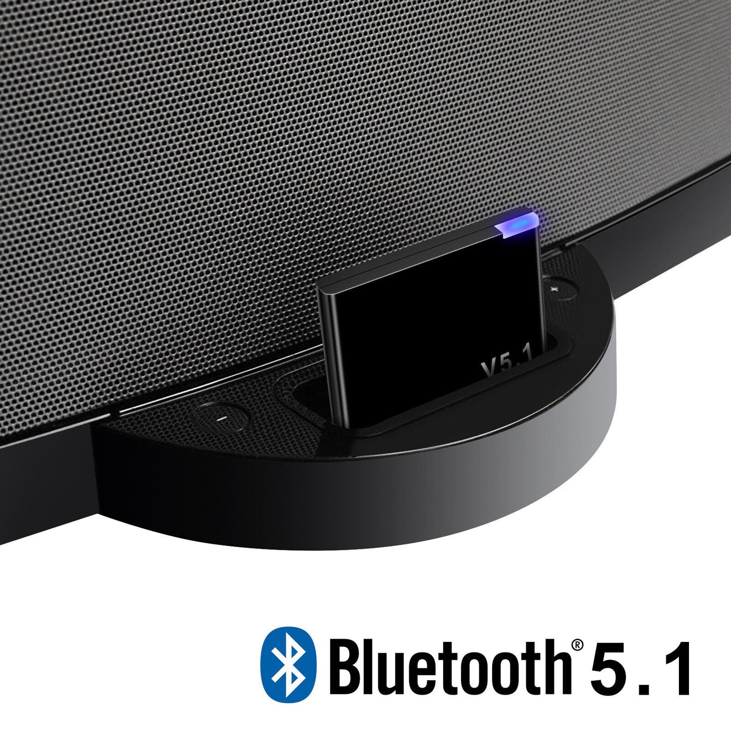 Bluetooth 5.1 Music Audio Adapter Receiver 30 Pin Dock Speaker for iPhone iPod