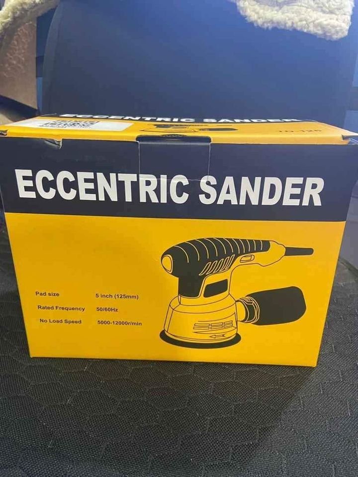 NEW 300W125mm Disc Sanding Machine 6 Gears Speed Control Orbital Sande Polishing Grinding Tool