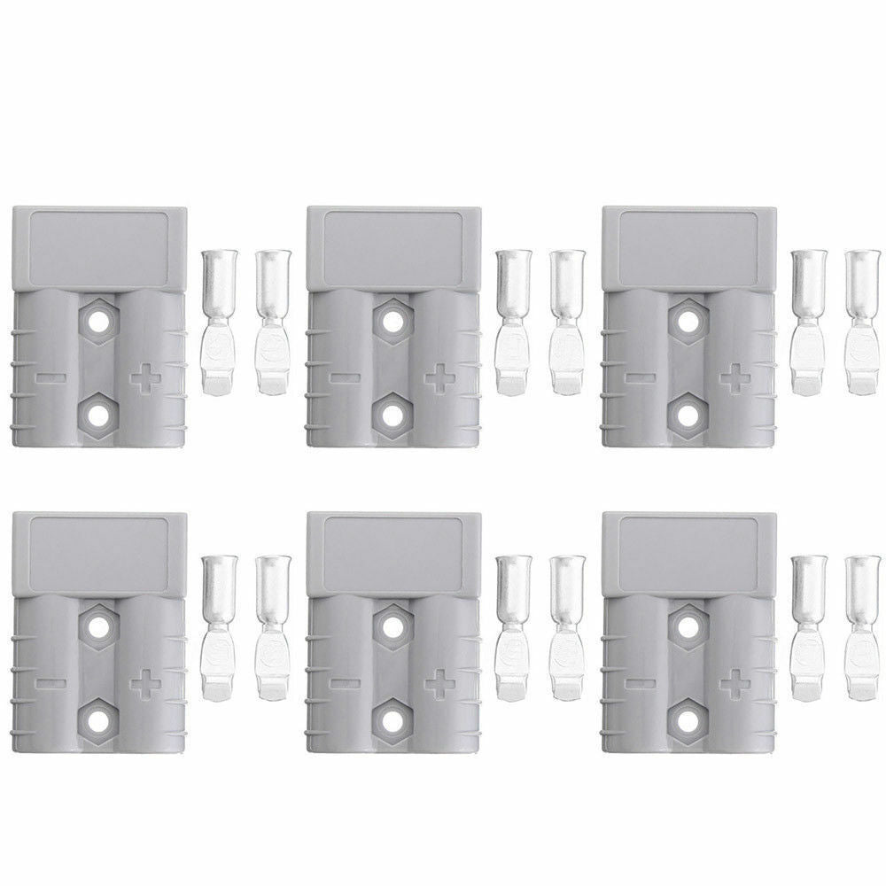 6X Anderson Style Plug Exterior DC Solar Caravan Power 50 AMP 12-24V Connectors