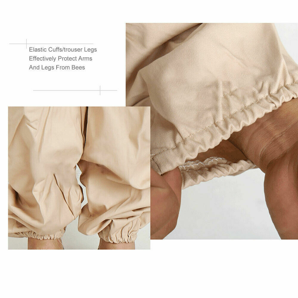 Beekeeping Suit Bee Suit Heavy Duty with Leather Ventilated Keeping Gloves