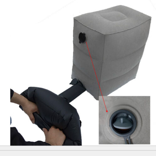NEW Inflatable Foot Rest Travel Air Pillow Cushion Office Home Footrest Relax AU
