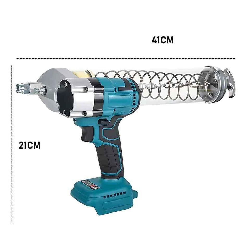 Brushless Electric Caterpillar Grease Gun 600cc Cartridges 12000PSI 18V With 2 Batteries