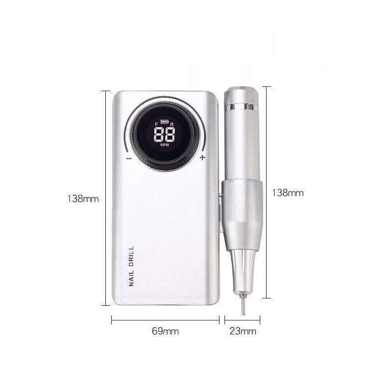 Portable Nail Drill Machine Rechargeable E File Fits Manicure Pedicure
