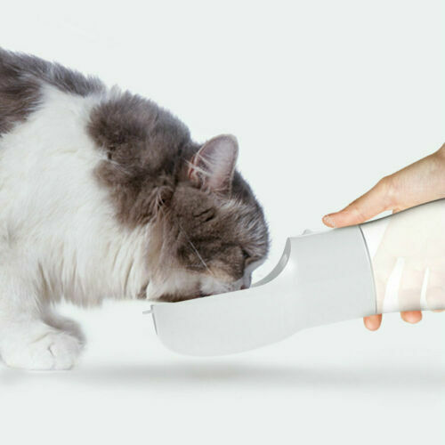 1X 2 IN 1 Portable Water/Food Feeder Bottle Pet Dog Cat Puppy Dispenser Travel