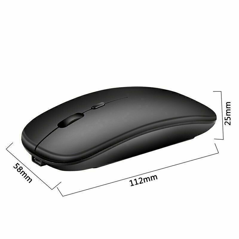 Optical Wireless Bluetooth 5.1 Slim Rechargeable Mouse for Laptop, Mac,iPad
