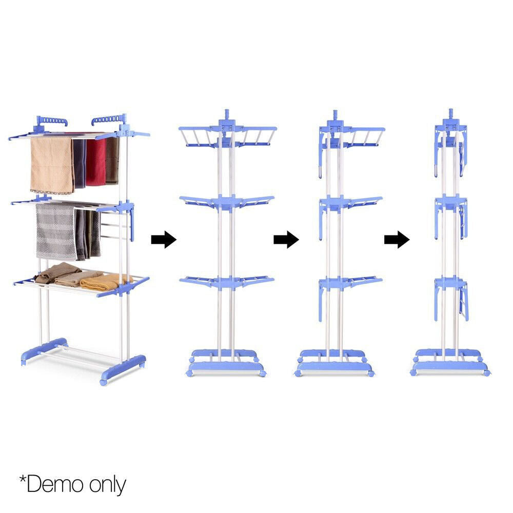 Foldable 6 Tiers Clothes Airer Indoor Drying Laundry Rack Horse Garment Hanger