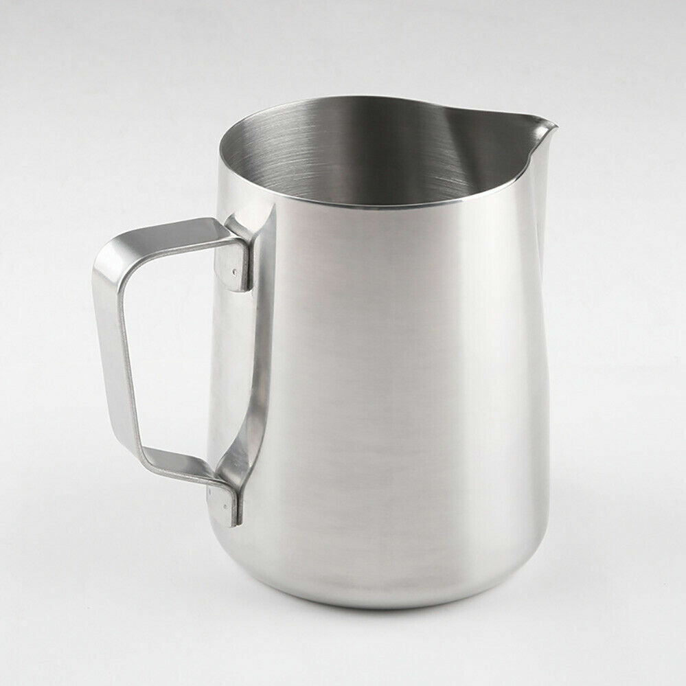 1/2X Stainless Steel 600ml Jug Pitcher Thermometer Coffee Espresso Milk Frothing