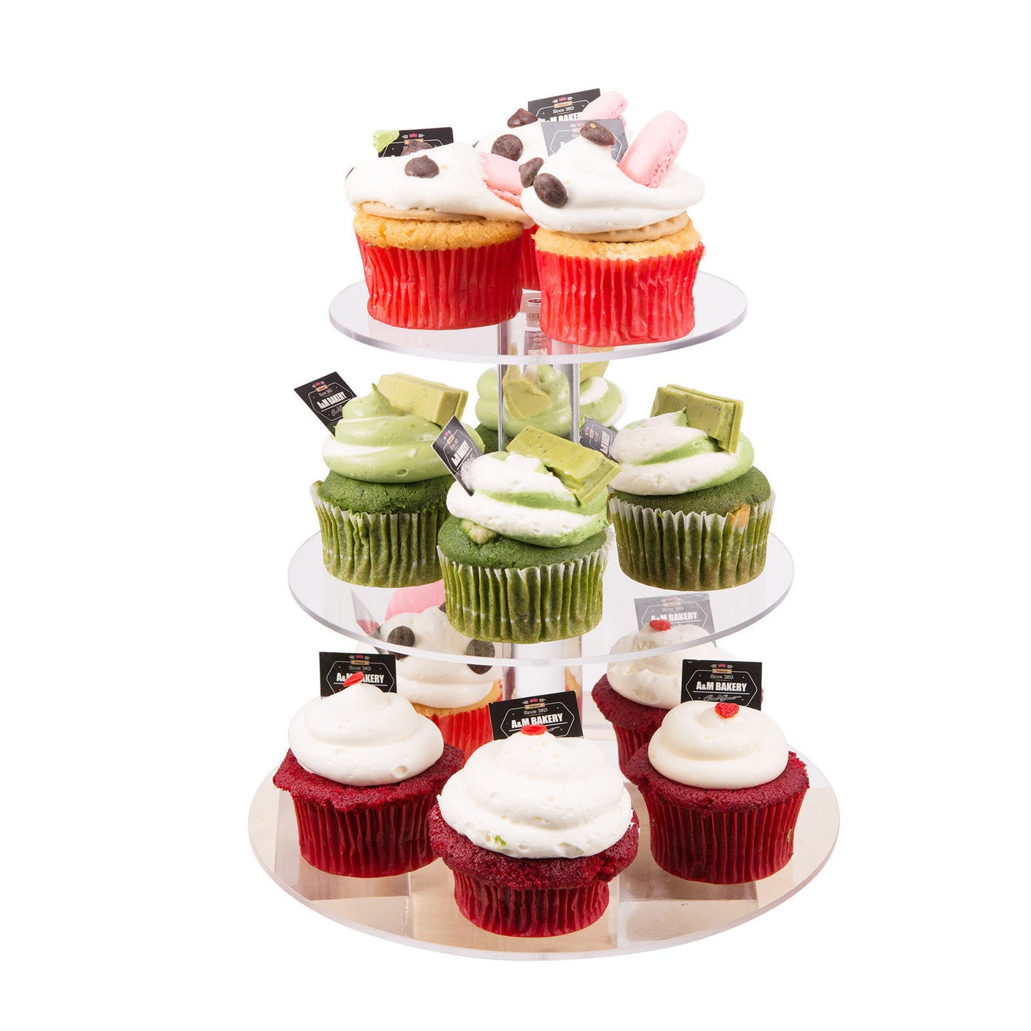 Acrylic Clear Round Cupcake Cake Stand Birthday Wedding Party 3/4/5Tier
