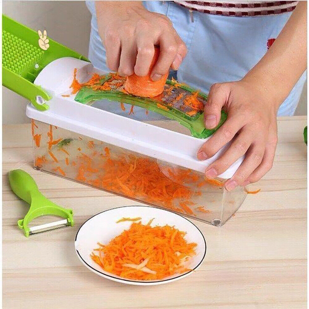 13IN1 A Food Slicer Fruit Cutter Dicer Nicer Container Chopper Peeler Vegetable