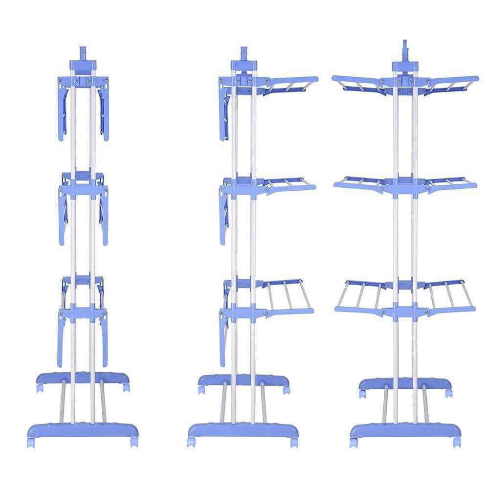 Foldable 6 Tiers Clothes Airer Indoor Drying Laundry Rack Horse Garment Hanger