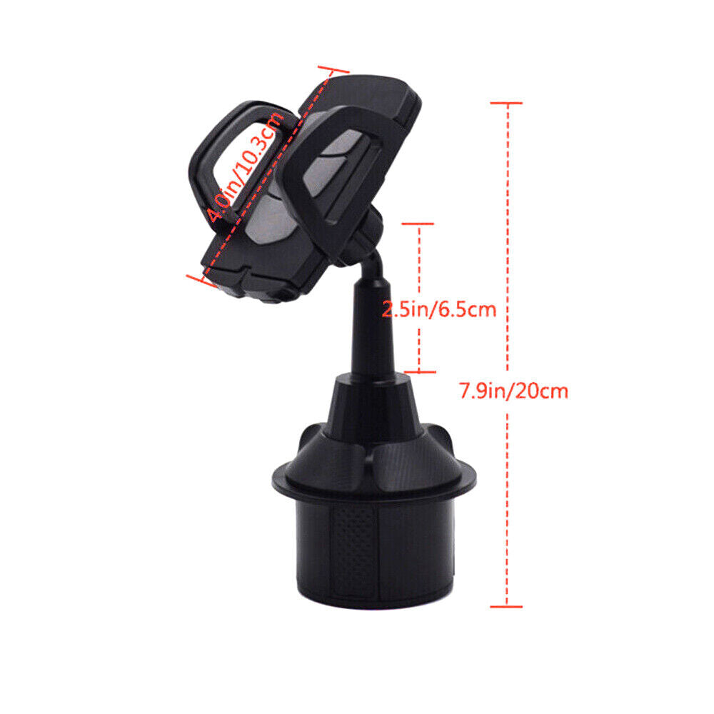 Universal Car Cup Holder Stand Cradle Adjustable 360 Degree Cell Phone Mount AU