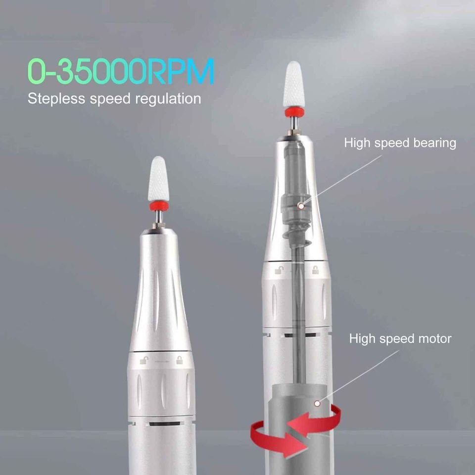Portable Nail Drill Machine Rechargeable E File Fits Manicure Pedicure