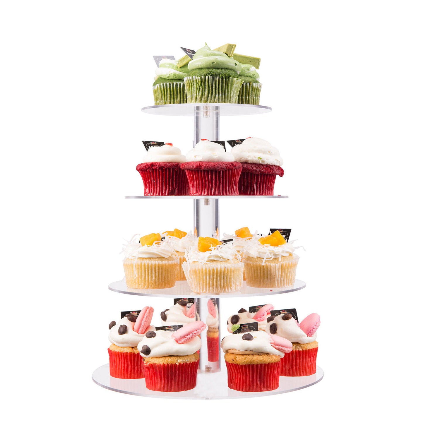 Acrylic Clear Round Cupcake Cake Stand Birthday Wedding Party 3/4/5Tier