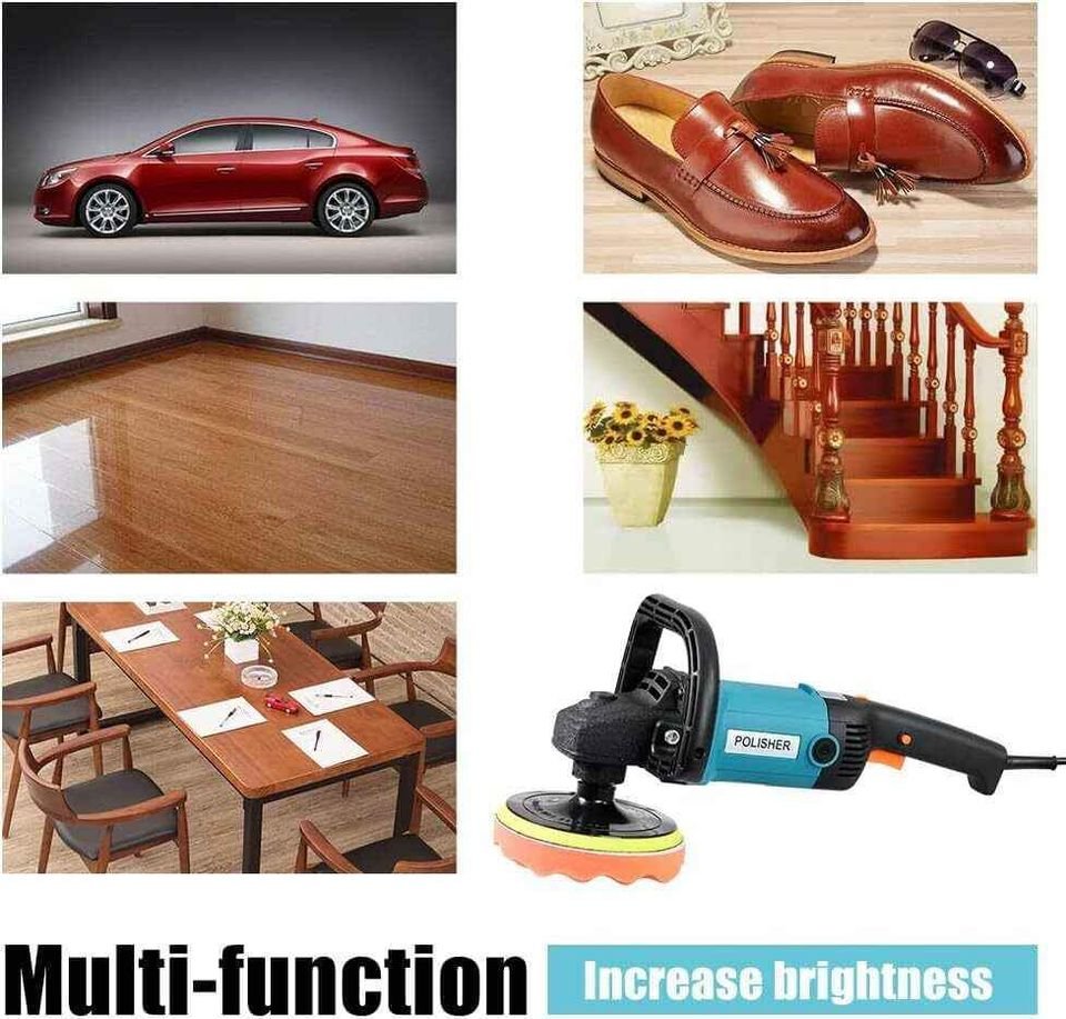 NEW Polisher Car Buffer Pad Electric Machine Tool Kit 6 Speed 1600W 240V 180mm 150mm