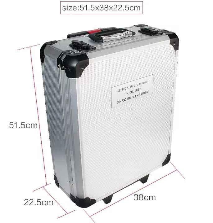 799pcs Aluminum Trolley Case Tool Set House Repair Kit Set Household Hand Tool Set