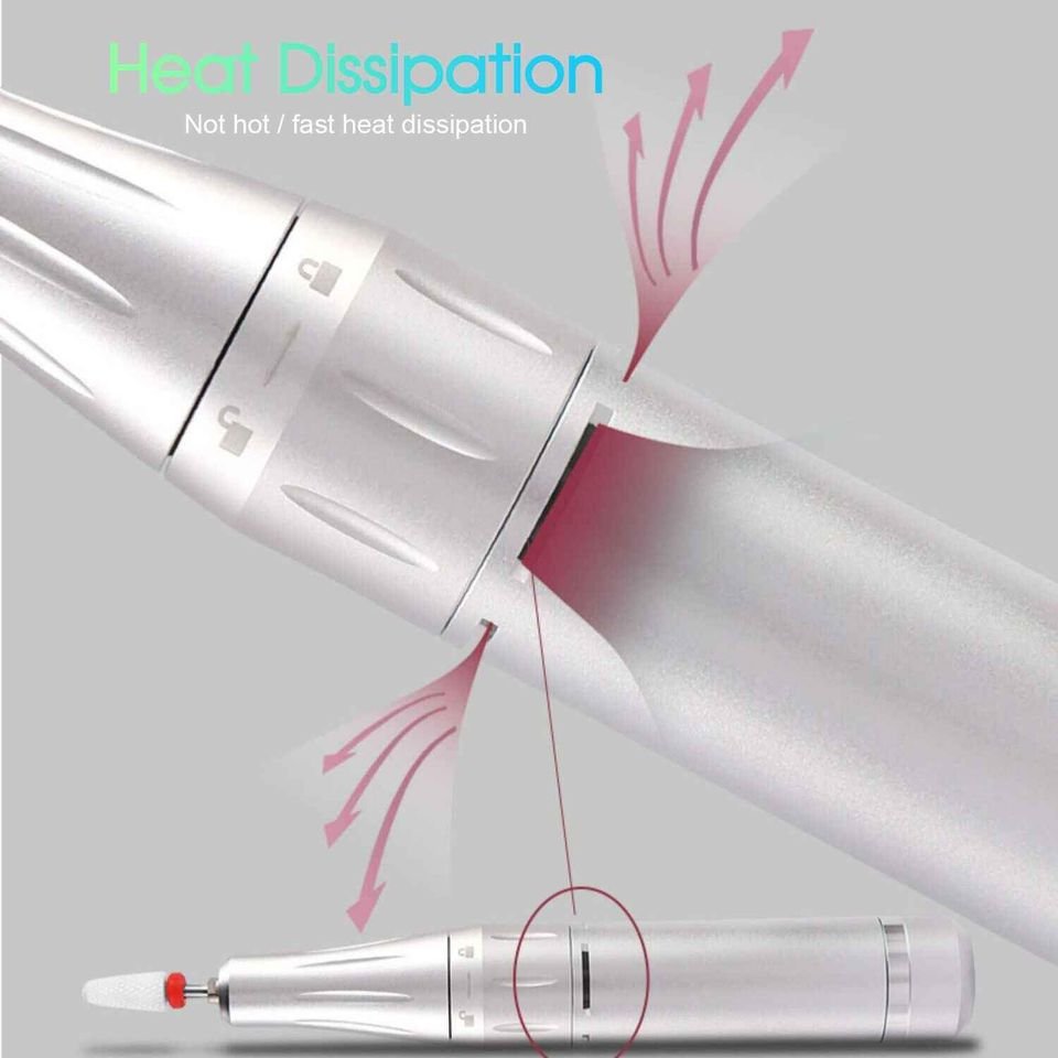 Portable Nail Drill Machine Rechargeable E File Fits Manicure Pedicure