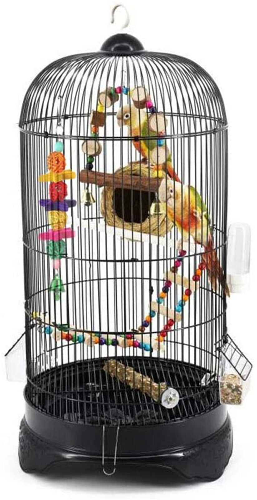 10X Pet Colorful Parrot Bird Rope Cage Perch Bungee Hanging Swing Ladder Toys AU