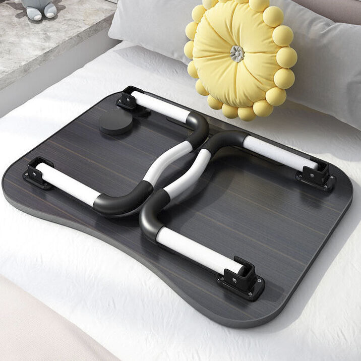 Laptop Bed Table Foldable Lap Standing Desk with Cup Slot for Indoor/Picnic Tray