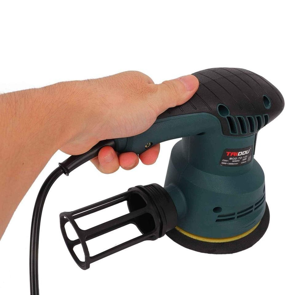 NEW 300W125mm Disc Sanding Machine 6 Gears Speed Control Orbital Sande Polishing Grinding Tool