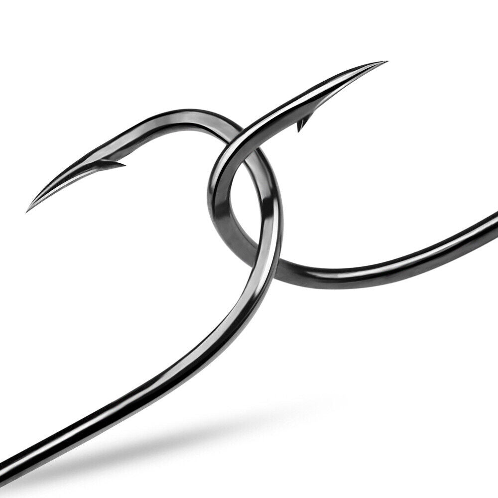 1000PCS Fishing Hooks Set High Carbon Steel Barbed Fish Hook