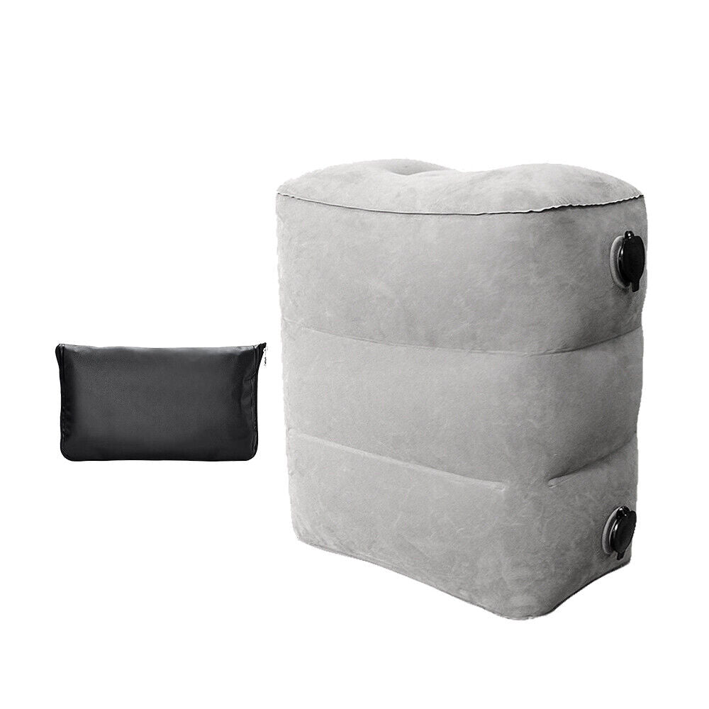 NEW Inflatable Foot Rest Travel Air Pillow Cushion Office Home Footrest Relax AU