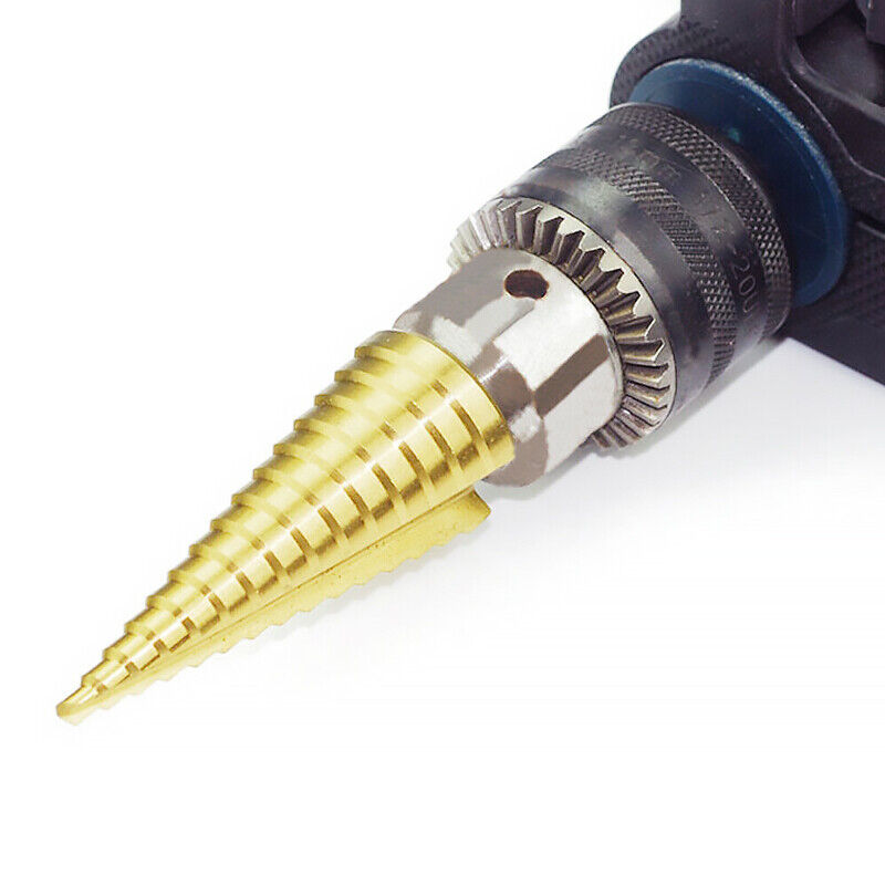 3Pcs Large HSS Speed Steel Step Cone Drill Titanium Bit Set Hole Cutter BIT