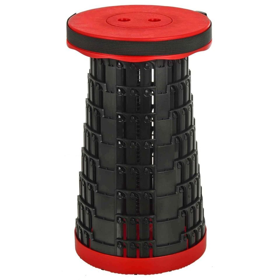 Telescopic Stool Collapsible Seat Folding Camping Fishing Travel Azuma Outdoor