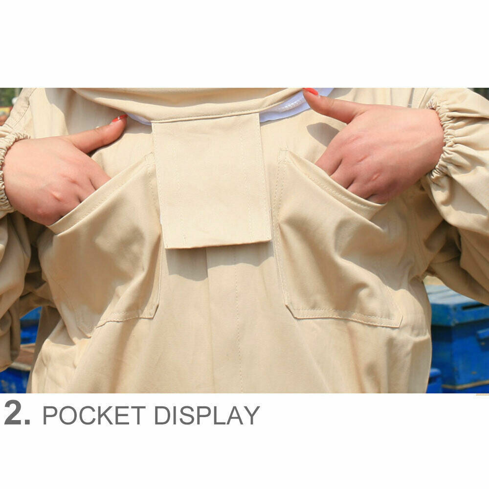 Beekeeping Suit Bee Suit Heavy Duty with Leather Ventilated Keeping Gloves
