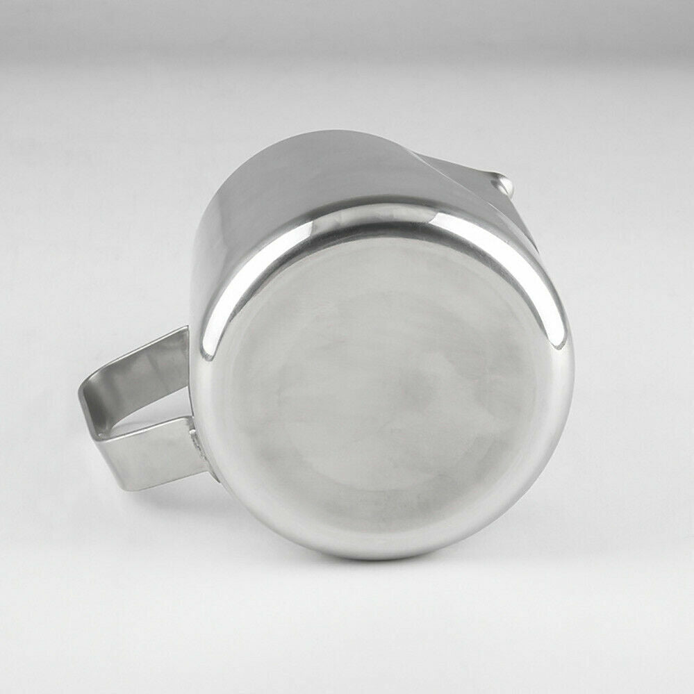 1/2X Stainless Steel 600ml Jug Pitcher Thermometer Coffee Espresso Milk Frothing