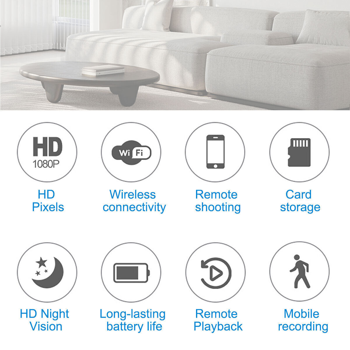 HD 1080P WiFi Wireless Mini Camera Security Camera Body Pocket Cam Night Vision