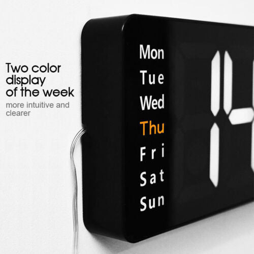 LED Large Big Jumbo Wall Desk Clock Digital Display With Calendar Temperature AU
