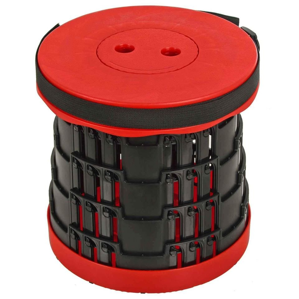 Telescopic Stool Collapsible Seat Folding Camping Fishing Travel Azuma Outdoor
