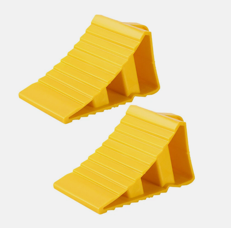 2X Multipurpose Wheel Chock Wedges Car Stopper Wheel Alignment Block