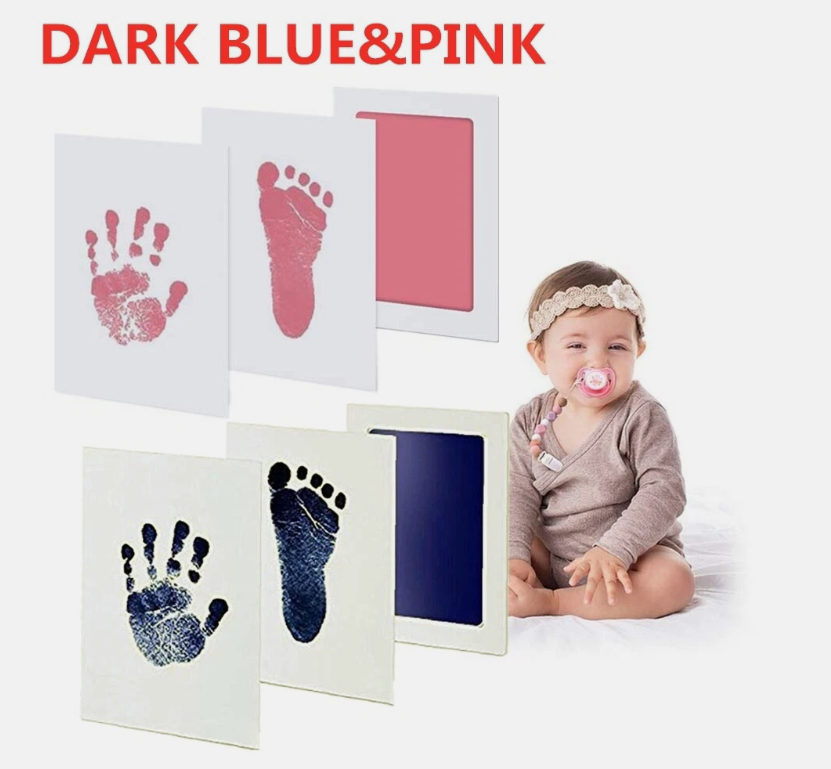Inkless Wipe Hand and Foot Print Kit Newborn Christening Baby Pet Keepsake Gift