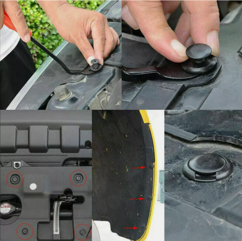 855X Car Trim Body Clips Kit Rivets Retainer Auto Panel Bumper Plastic Fastener