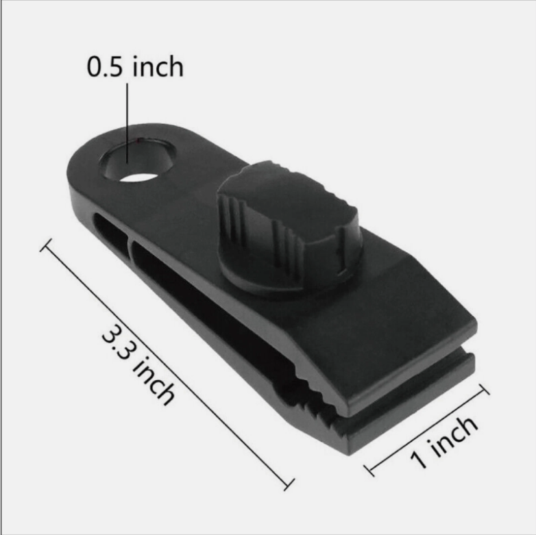 10PCS Heavy-Duty Camping Clips - Canvas Tent and Tarp Clamps for Secure Grip