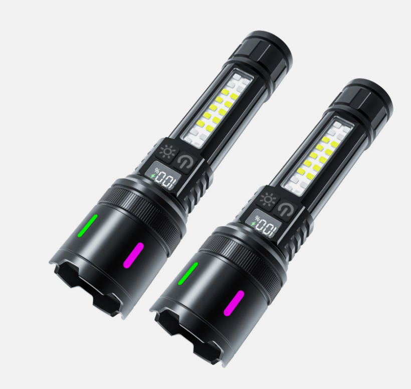 50000000 LED Torch Zoom Light Super Bright Hunting Flashlight USB Rechargeable