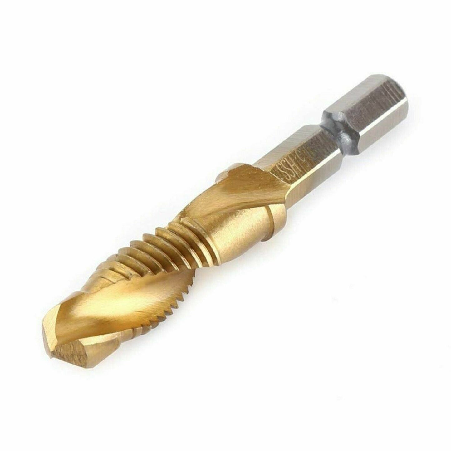 6pcs Drill Tap Countersink Deburr Set Metric Combination Drill Tap Bit M3-M10 OZ