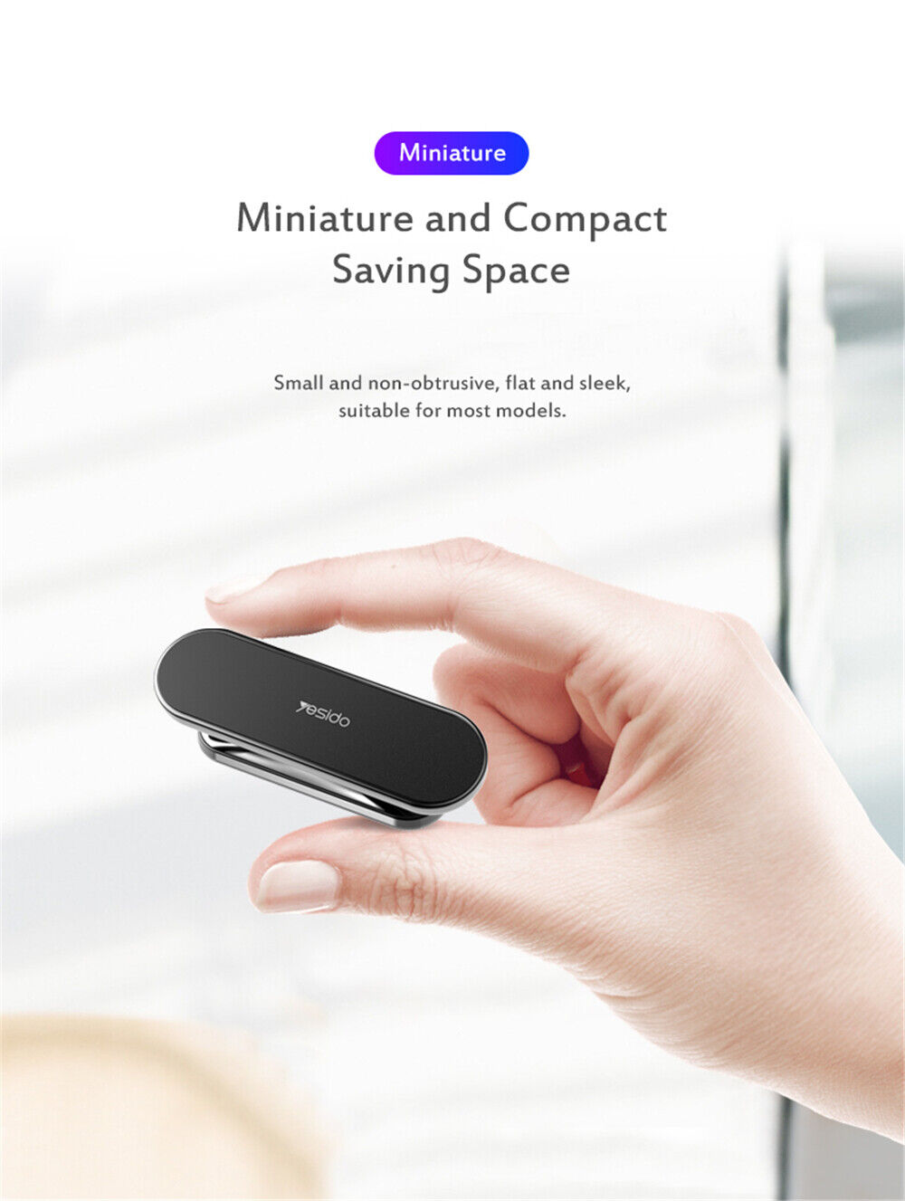 360¡ã Rotate Universal Magnetic Car Mount Dash Phone Holder for iPhone Galaxy GPS